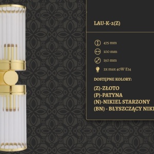 Aplica de perete LUX realizata manual LAURIA 87640 universul-luminii.ro