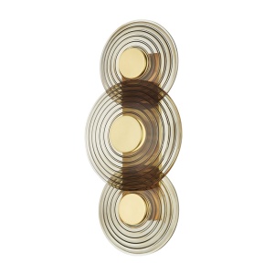 Aplica de perete LUX Sticla, Fumurie, Otel, GRISTON PI1892103-AGB-CE HVL