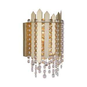 Aplica de perete metal auriu, cristale din sticla Spear 627010 universul-luminii.ro