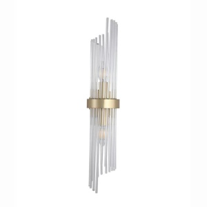 Aplica de perete metal auriu, tije din sticla Lara 562570 universul-luminii.ro