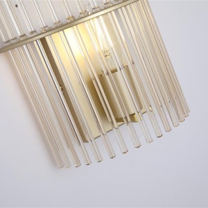 Aplica de perete metal auriu, tije din sticla Swizzle 621940 universul-luminii.ro