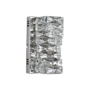 Aplica de perete metal cromat si sticla LED Modena 627250 universul-luminii.ro