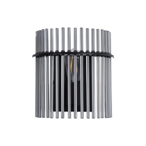 Aplica de perete metal negru, tije din sticla Swizzle 621910 universul-luminii.ro