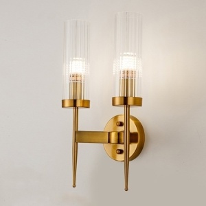 Aplica de perete, Metal, Sticla, Flame auriu 182170 universul-luminii.ro