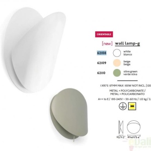 Aplica de perete moderna ambientala alba, OVO-G 62108 181790 universul-luminii.ro
