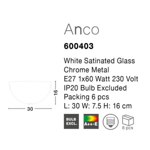 Aplica de perete moderna Anco NVL-600403 83280 universul-luminii.ro