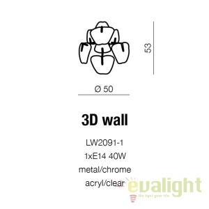 Aplica de perete moderna design elegant 3D 172680 universul-luminii.ro