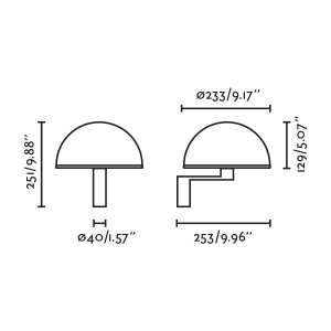 Aplica de perete neagra design minimalist DOME - Img 7