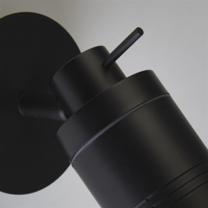 Aplica de perete pentru baie cu spot directionabil IP44 Samson negru 110910 universul-luminii.ro