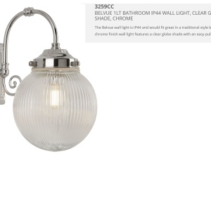 Aplica de perete pentru baie IP44 Belvue 3259CC SRT 47390 universul-luminii.ro
