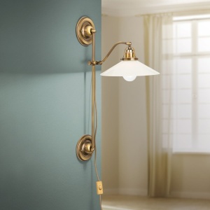 Aplica de perete realizata manual design rustic ARTDESIGN, patina/ champagne - Img 7