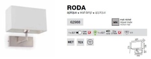 Aplica de perete Roda 62988 52090 universul-luminii.ro