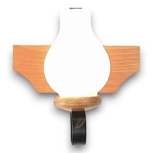 Aplica de perete rustica fabricata manual din lemn Vela WOOD-VE-AP1 177930 universul-luminii.ro