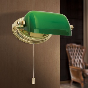 Aplica de perete stil clasic HARVARD alama/verde 157250 universul-luminii.ro