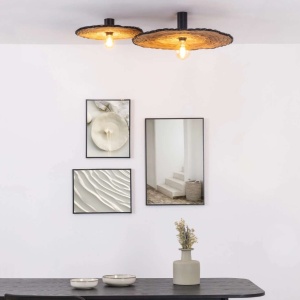 Aplica de perete/tavan design natural din ratan COSTAS 60cm 122620 universul-luminii.ro