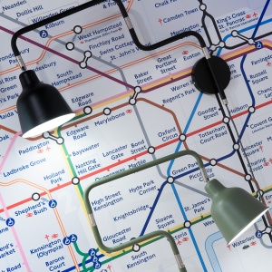 Aplica design modern cu brat articulat London negru LONDON/W/B 174540 universul-luminii.ro