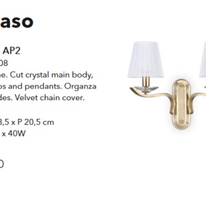 Aplica design modern PEGASO AP2 alama 197708 - Img 2