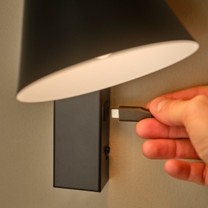 Aplica Design Scandinav Minimalist, Wilmer negru 244190 universul-luminii.ro