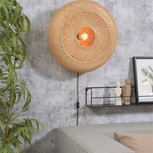 Aplica eco din bambus Palawan natur, 60x15cm 89240 universul-luminii.ro