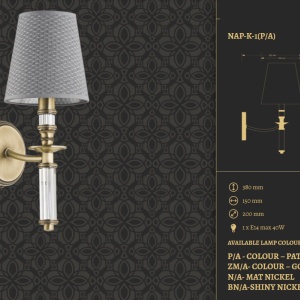 Aplica eleganta design clasic NAPOLI 78080 universul-luminii.ro