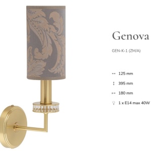 Aplica eleganta design clasic realizata manual Genova 145030 universul-luminii.ro