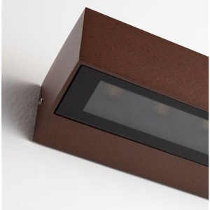 Aplica exterior corten liniara 22cm IP65 LED CCT PRISMATIC - Img 5