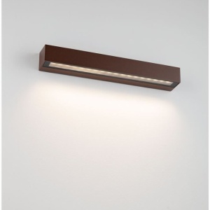 Aplica exterior corten liniara 50cm IP65 LED CCT PRISMATIC - Img 2