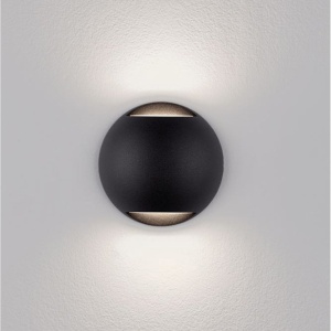 Aplica exterior cu iluminat sus si jos LED IP65 PASSO negru