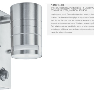 Aplica exterior cu senzor de miscare Up and Down 1318-1-LED SRT 75040 universul-luminii.ro