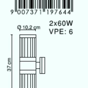 Aplica exterior Xeloo 32014-2 GL 43900 universul-luminii.ro