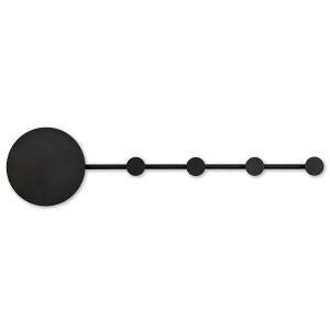Aplica LED ambientala cu cuier HAN neagra 01001 - Img 2