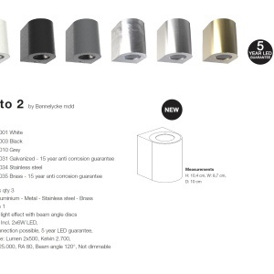 Aplica LED ambientala de exterior IP44 Canto 2 alama 49701035 NL 72740 universul-luminii.ro