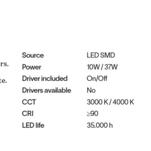 Aplica LED ambientala Delta ap d041 3000k negru 165470 universul-luminii.ro