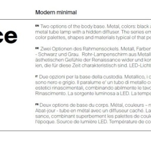 Aplica LED ambientala design minimalist Renaissance negru 226430 universul-luminii.ro