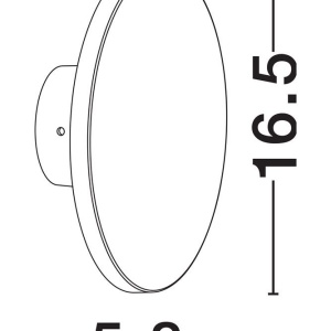 Aplica LED ambientala iluminat exterior modern IP65 TOWER alba 238360 universul-luminii.ro