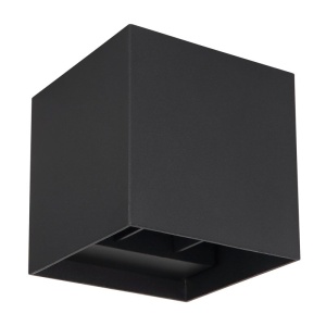 Aplica LED cu spot pentru iluminat exterior design modern IP54 Veronika negru 10x10cm 135730 universul-luminii.ro