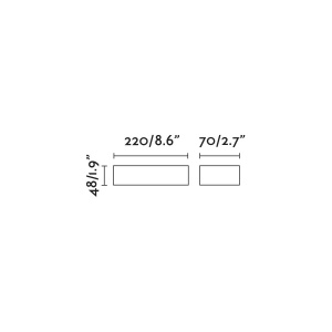 Aplica LED de exterior ambientala design modern IP65 DORO-13 alba 92030 universul-luminii.ro