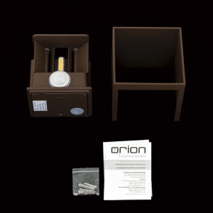 Aplica LED de exterior cu senzor de miscare IP54 CUBE-S corten - Img 7