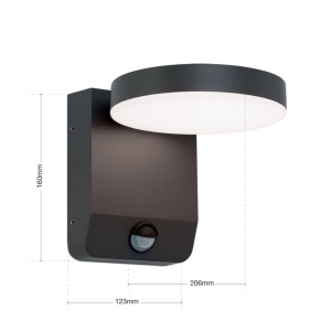 Aplica LED de exterior cu senzor de miscare IP54 HENDRYK antracit 235870 universul-luminii.ro