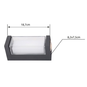 Aplica LED de exterior IP54 PLIXON 241190 universul-luminii.ro