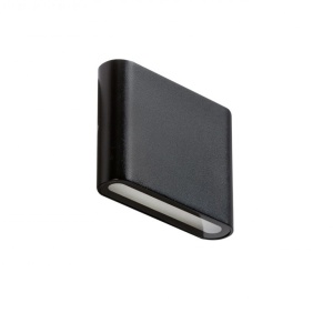 Aplica LED de perete exterior ambientala IP54 CREMONA S negru