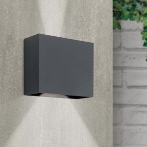 Aplica LED de perete exterior, lumina ambientala, protectie IP65, AKZENT antracit 197830 universul-luminii.ro