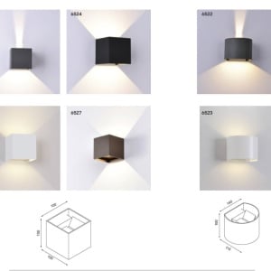 Aplica LED de perete iluminat exterior ambiental IP54 DAVOS alba 136200 universul-luminii.ro