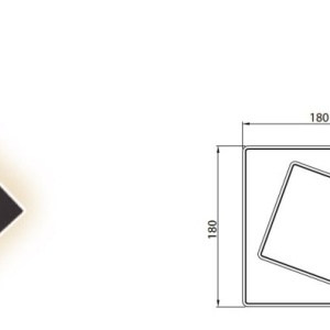 Aplica LED de perete/tavan DAKLA 12W neagra 132260 universul-luminii.ro