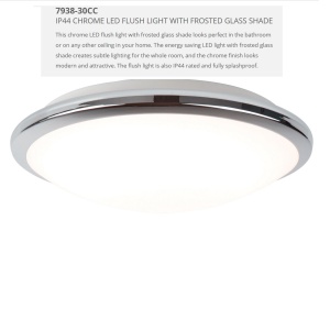 Aplica LED de perete / tavan pentru baie IP44 Bathroom 30cm 7938-30CC SRT 74630 universul-luminii.ro