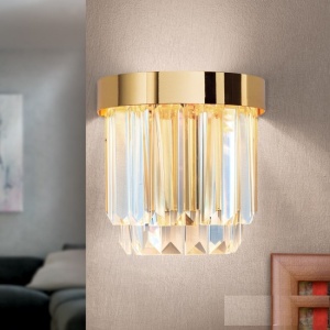 Aplica LED design LUX PRISM, 24K gold plated 197340 universul-luminii.ro