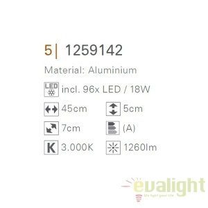 Aplica LED design modern Dubai 45cm 1259142 NV 183920 universul-luminii.ro