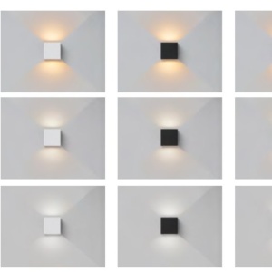Aplica LED dimabila iluminat exterior ambiental IP54 DAVOS neagra MA-8601 171700 universul-luminii.ro