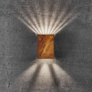 Aplica LED exterior cu iluminat up/down IP54 Fold 10 corten 2019041038 NL 190300 universul-luminii.ro