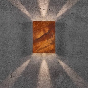 Aplica LED exterior cu iluminat up/down IP54 Fold 15 corten 2019051038 NL 190360 universul-luminii.ro